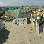Вид Соборной площади с колокольни Ивана Великого